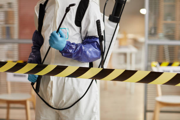 Professional Biohazard technician working in Pettus, TX